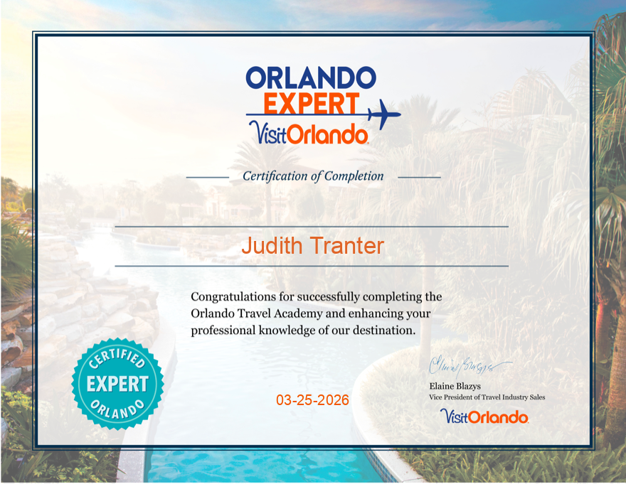 Visit Orlando Expert certification